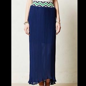 NEW DEAR CREATURES (ANTHROPOLOGIE) PLEATED MAXI SKIRT